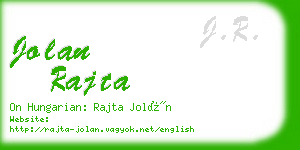 jolan rajta business card